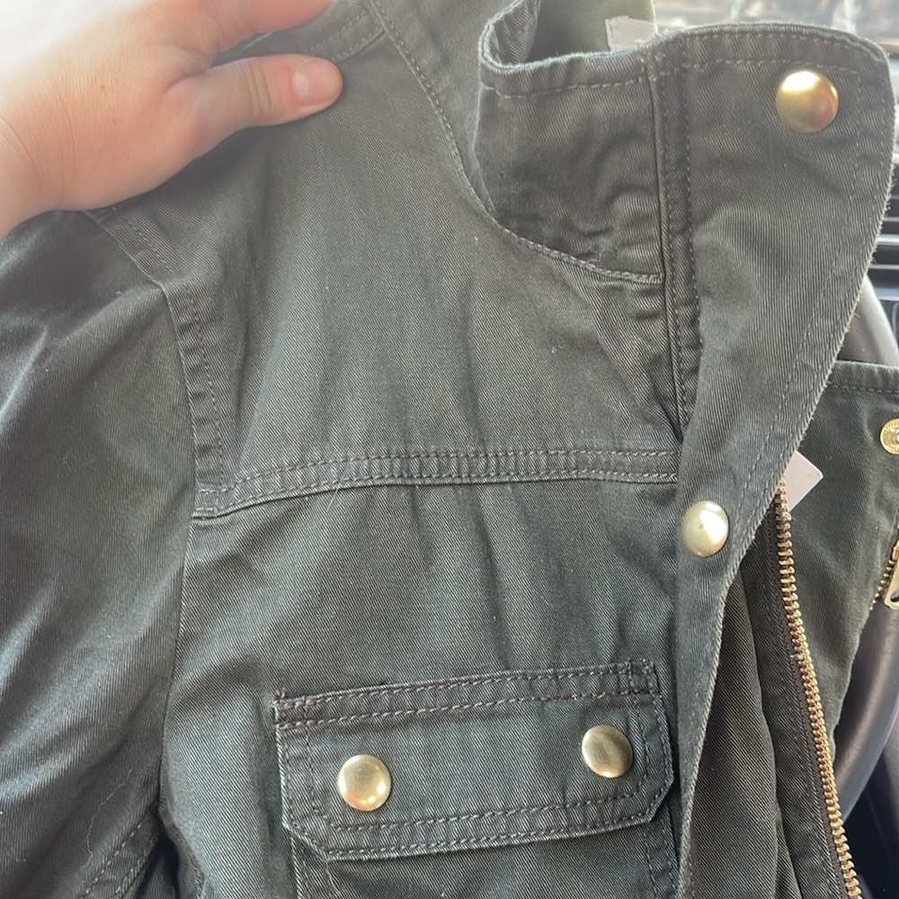 BNWT J.Crew Resin-coated twill field jacket SZ M - Picture 2 of 3